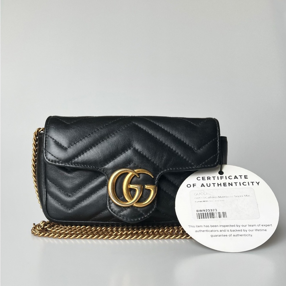 Gucci Marmont Super Mini Bag Pre-owned with COA